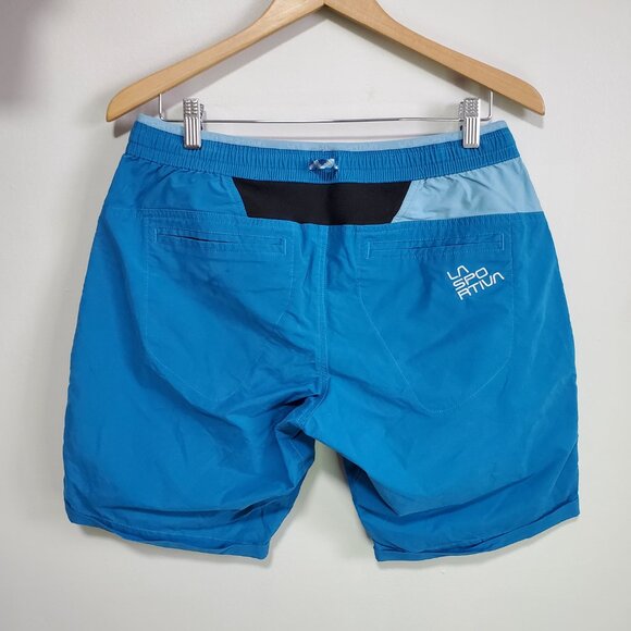 LA SPORTIVA Nirvana Rock Climbing Shorts 10" Pull-On Mid-Rise Blue Women's Large - Picture 7 of 15